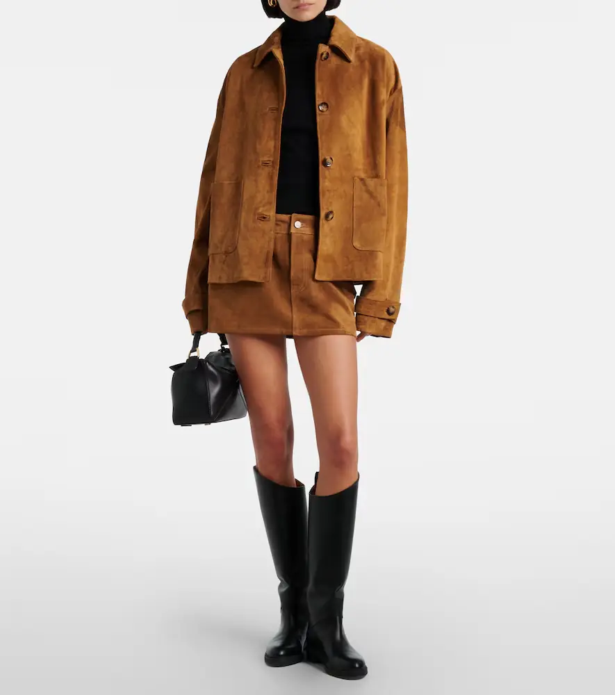 7 For All Mankind Low-rise suede miniskirt | Thumbnail 2 7 For All Mankind Low-rise suede miniskirt | Thumbnail 2