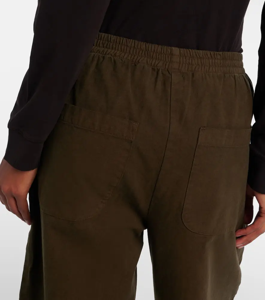 LESET Chloe high-rise cotton canvas barrel-leg pants | Thumbnail 4