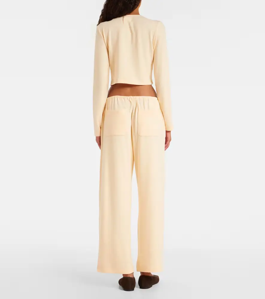 LESET Lauren cropped jersey cardigan | Thumbnail 2