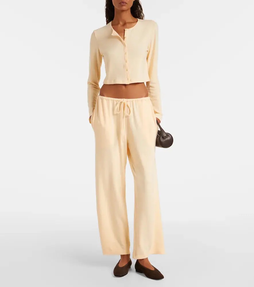 LESET Lauren cropped jersey cardigan | Thumbnail 5