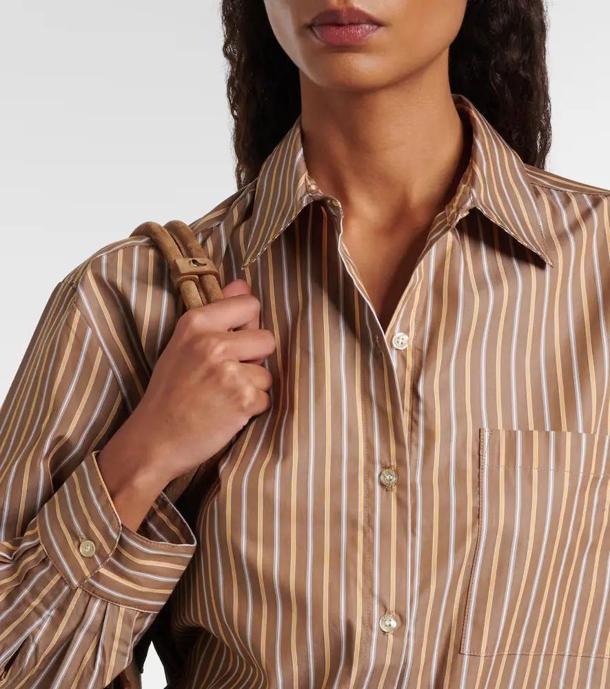 LESET Yoshi striped cotton-blend twill shirt | Thumbnail 4 LESET Yoshi striped cotton-blend twill shirt | Thumbnail 4