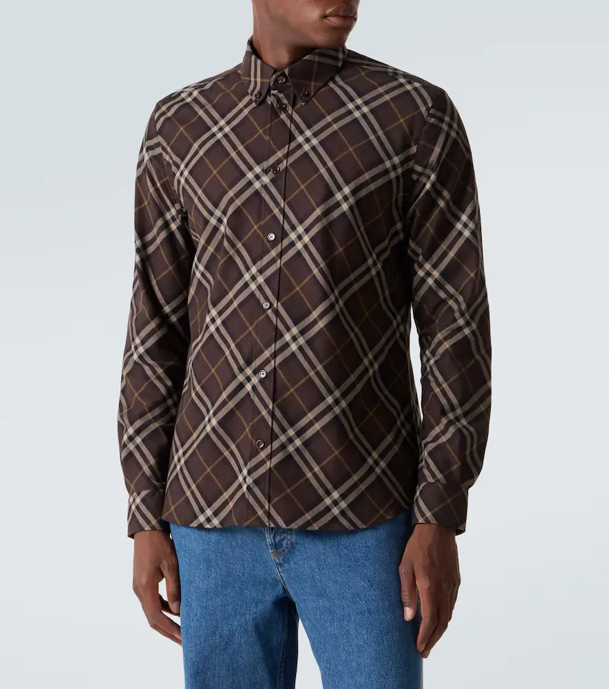 Burberry Check cotton shirt | Thumbnail 4 Burberry Check cotton shirt | Thumbnail 4