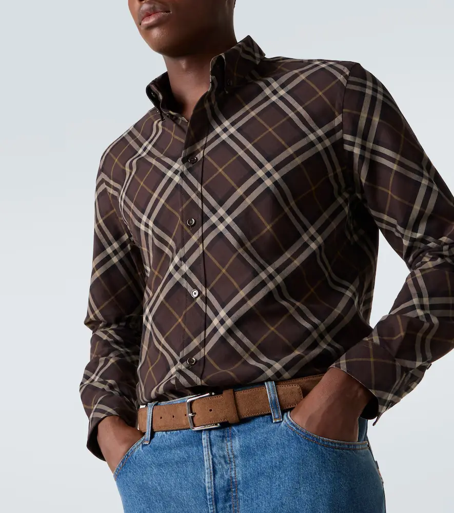 Burberry Check cotton shirt | Thumbnail 5 Burberry Check cotton shirt | Thumbnail 5