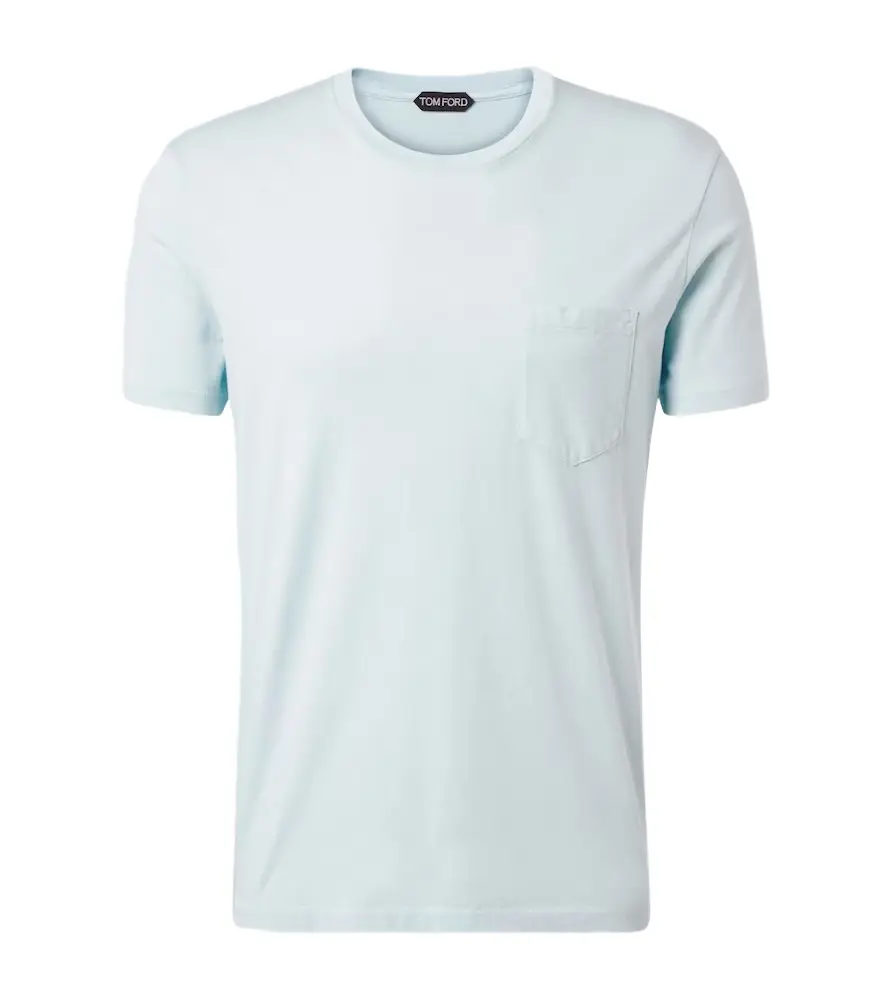 Tom Ford Cotton and silk jersey T-shirt | Image 1 Tom Ford Cotton and silk jersey T-shirt | Image 1