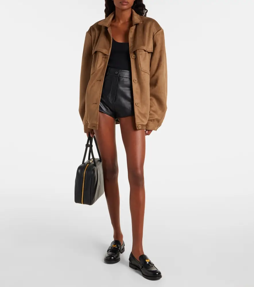 The Frankie Shop Loen high-rise leather micro shorts | Thumbnail 4 The Frankie Shop Loen high-rise leather micro shorts | Thumbnail 4