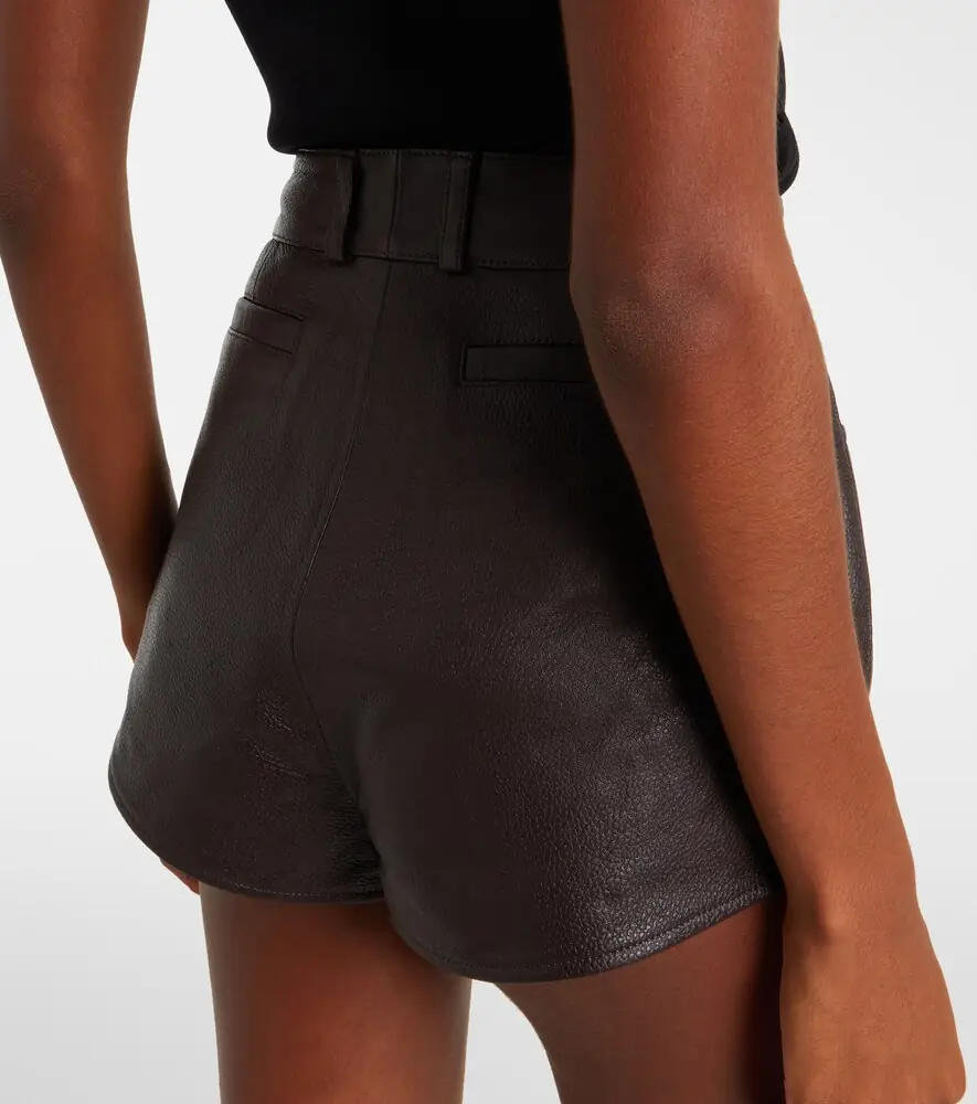 The Frankie Shop Loen high-rise leather micro shorts | Thumbnail 5 The Frankie Shop Loen high-rise leather micro shorts | Thumbnail 5