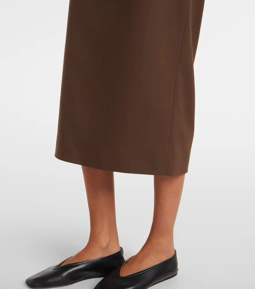 The Frankie Shop Alrose high-rise midi skirt | Thumbnail 3