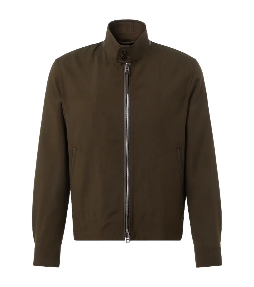 Tom Ford Wool, cashmere, and silk blouson jacket | Image 1 Tom Ford Wool, cashmere, and silk blouson jacket | Image 1