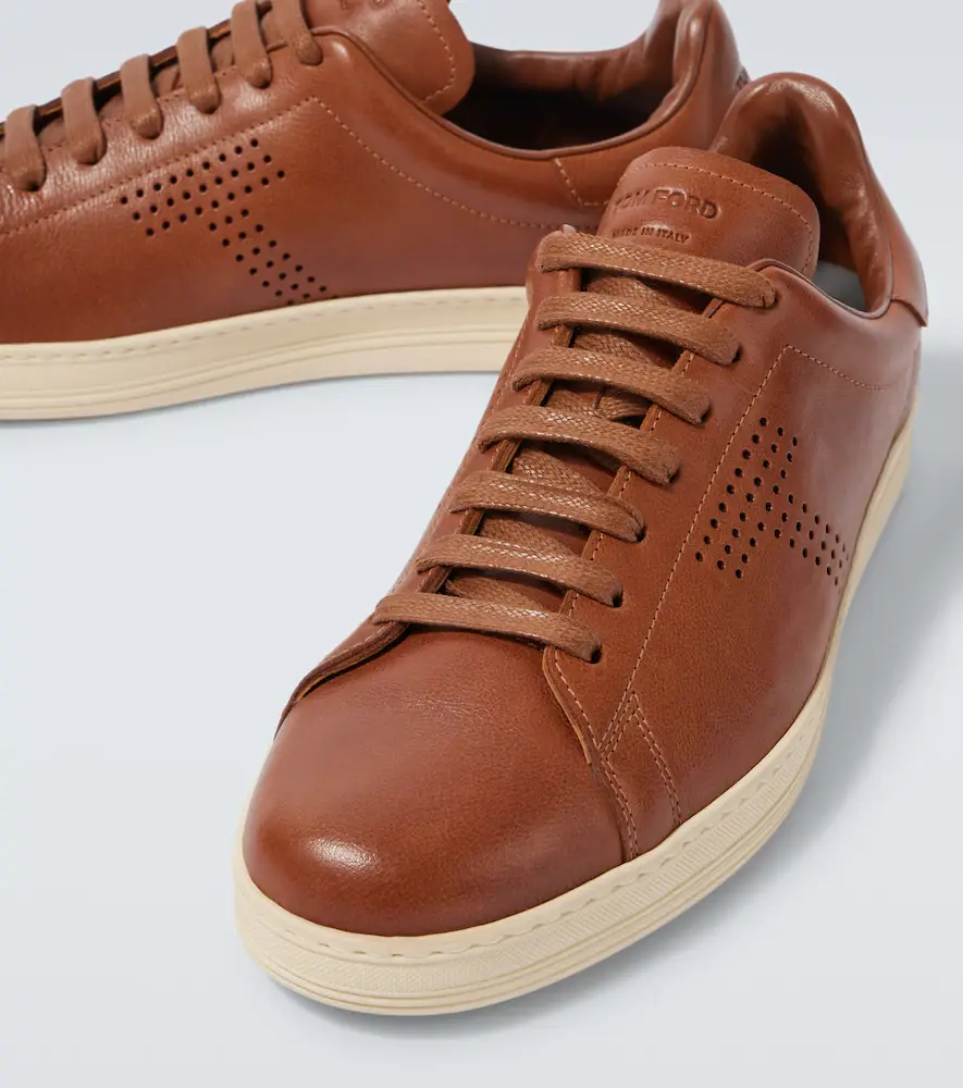 Tom Ford Warwick perforated leather sneakers | Thumbnail 4