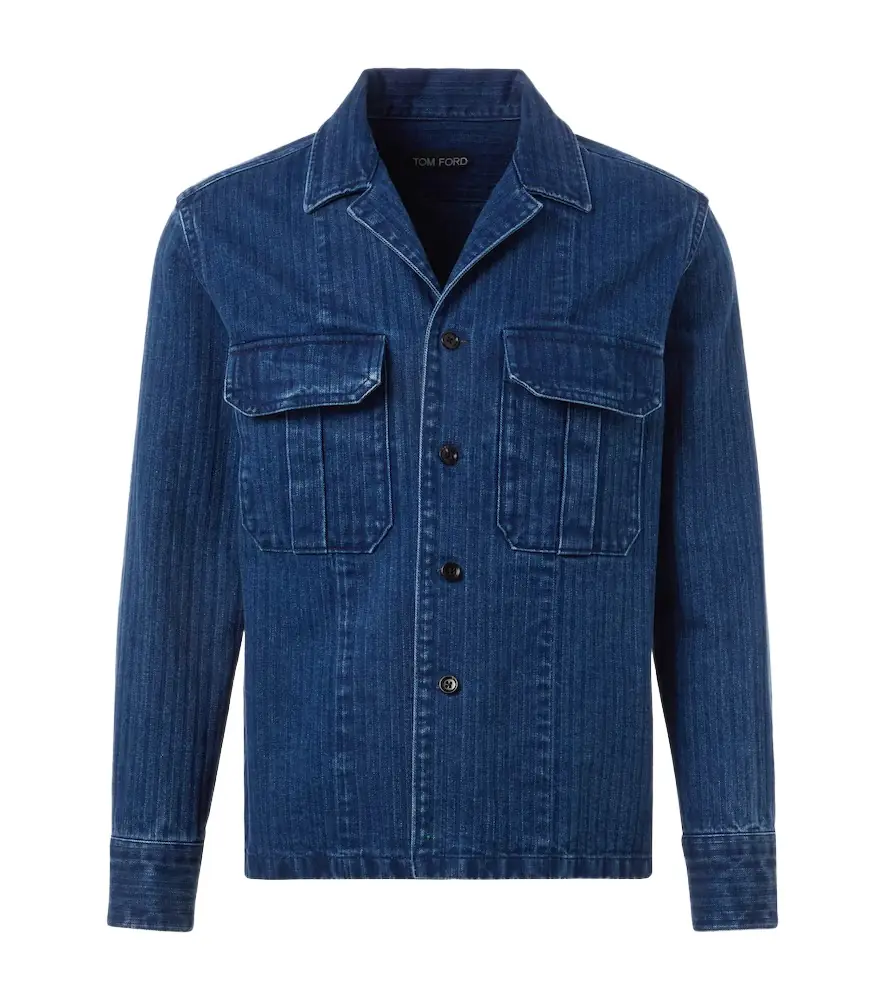 Tom Ford Striped denim overshirt | Image 1 Tom Ford Striped denim overshirt | Image 1