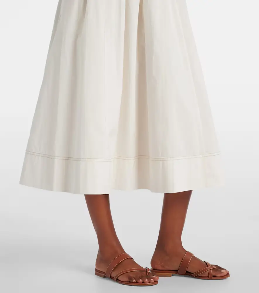 Veronica Beard Kaela smocked cotton midi dress | Thumbnail 4
