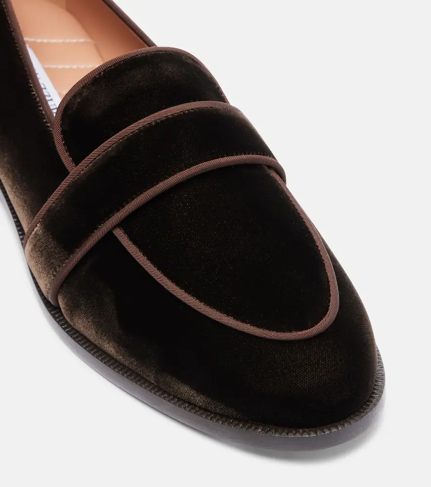 Aquazzura Martin velvet loafers | Thumbnail 2