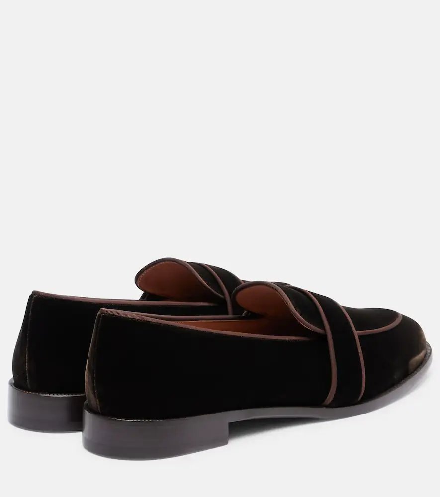 Aquazzura Martin velvet loafers | Thumbnail 3