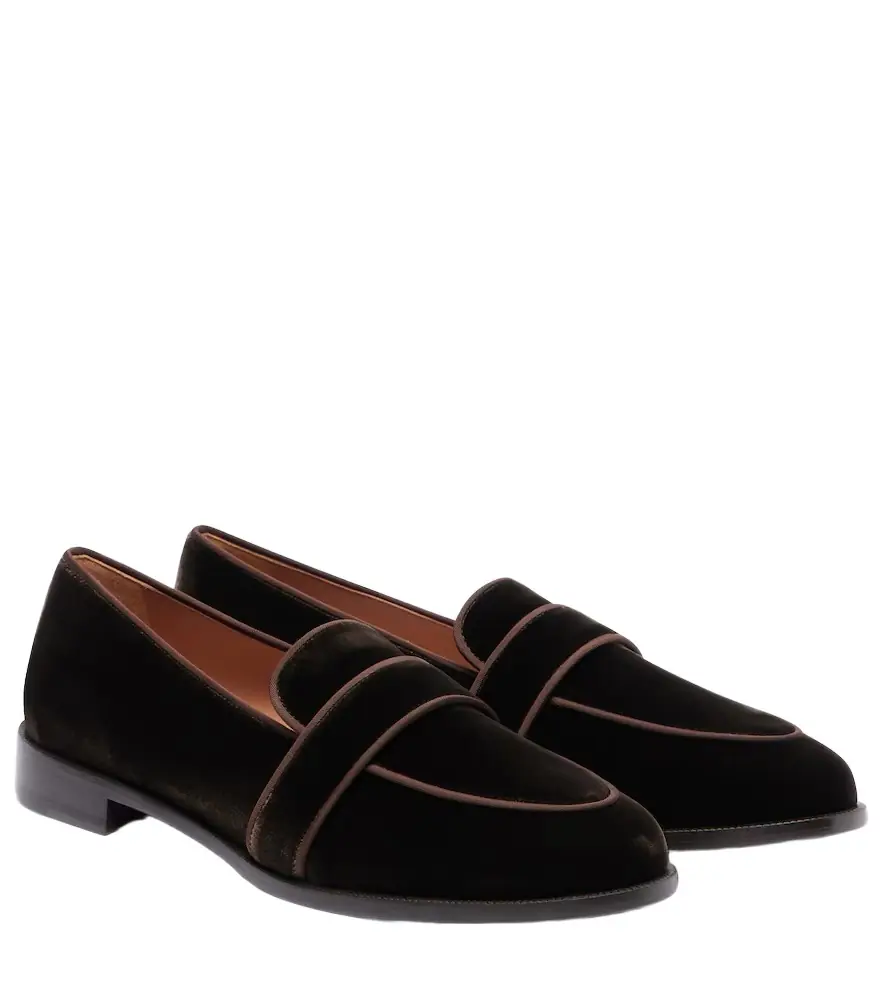 Aquazzura Martin velvet loafers | Image 1 Aquazzura Martin velvet loafers | Image 1