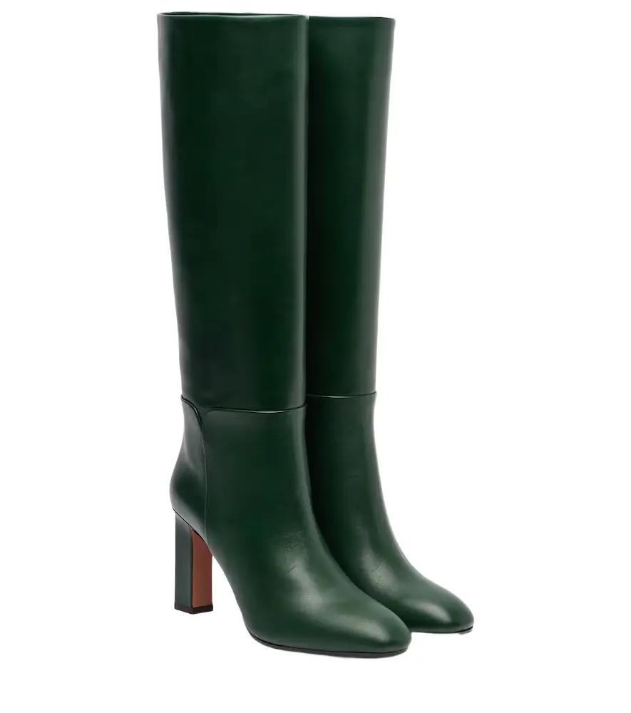 Aquazzura Sellier 85 leather knee-high boots