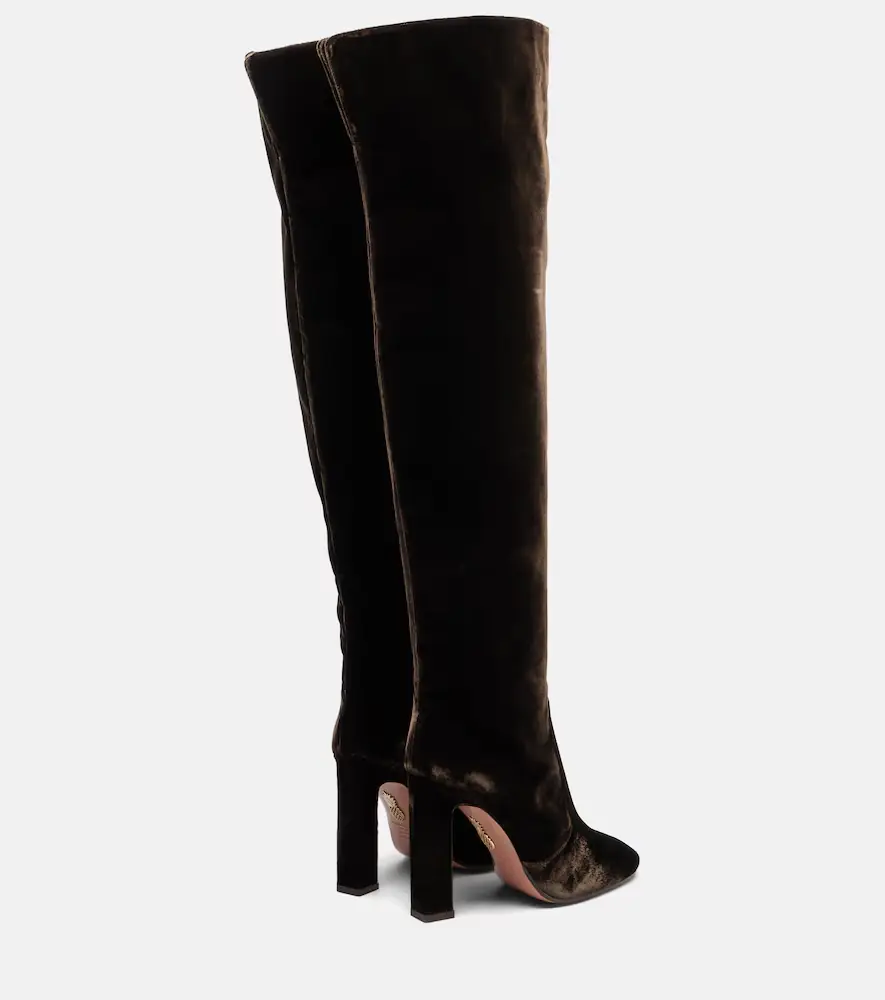 Aquazzura Joplin 105 velvet knee-high boots | Thumbnail 4 Aquazzura Joplin 105 velvet knee-high boots | Thumbnail 4