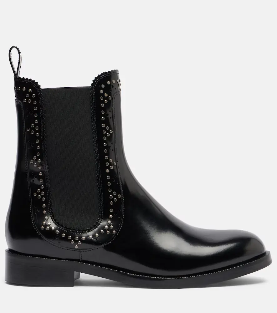 Aquazzura Skye embellished leather Chelsea boots | Thumbnail 2
