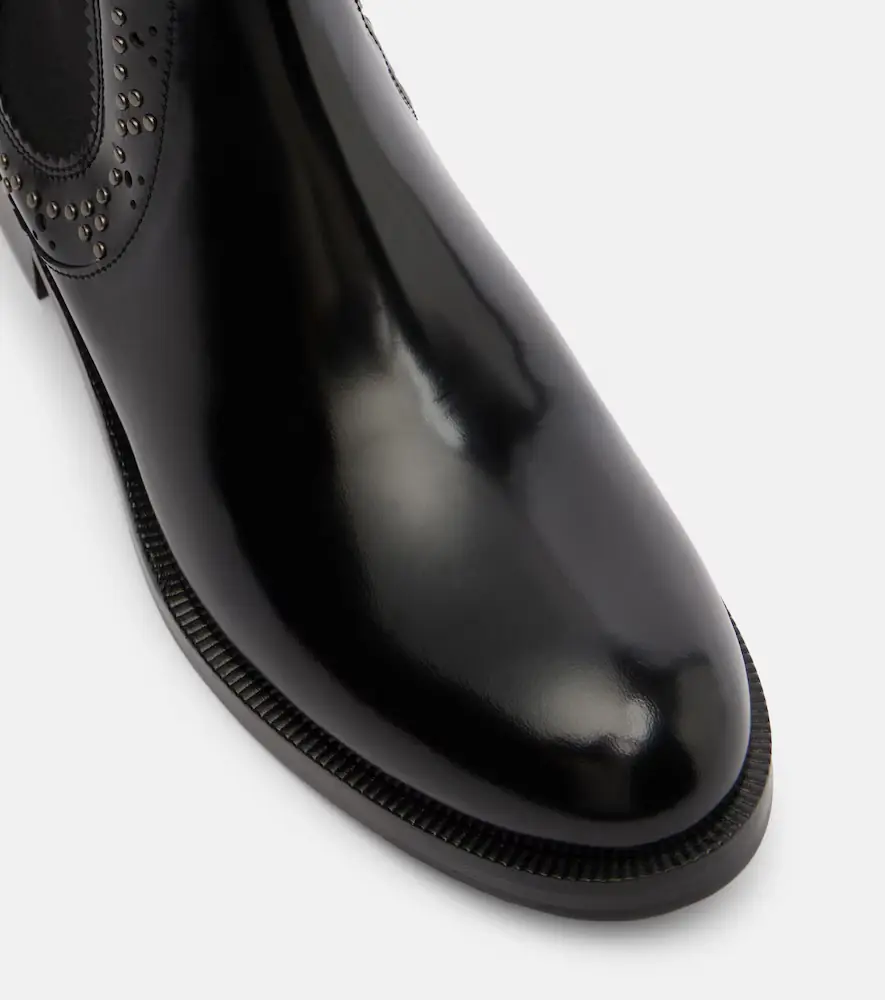 Aquazzura Skye embellished leather Chelsea boots | Thumbnail 3