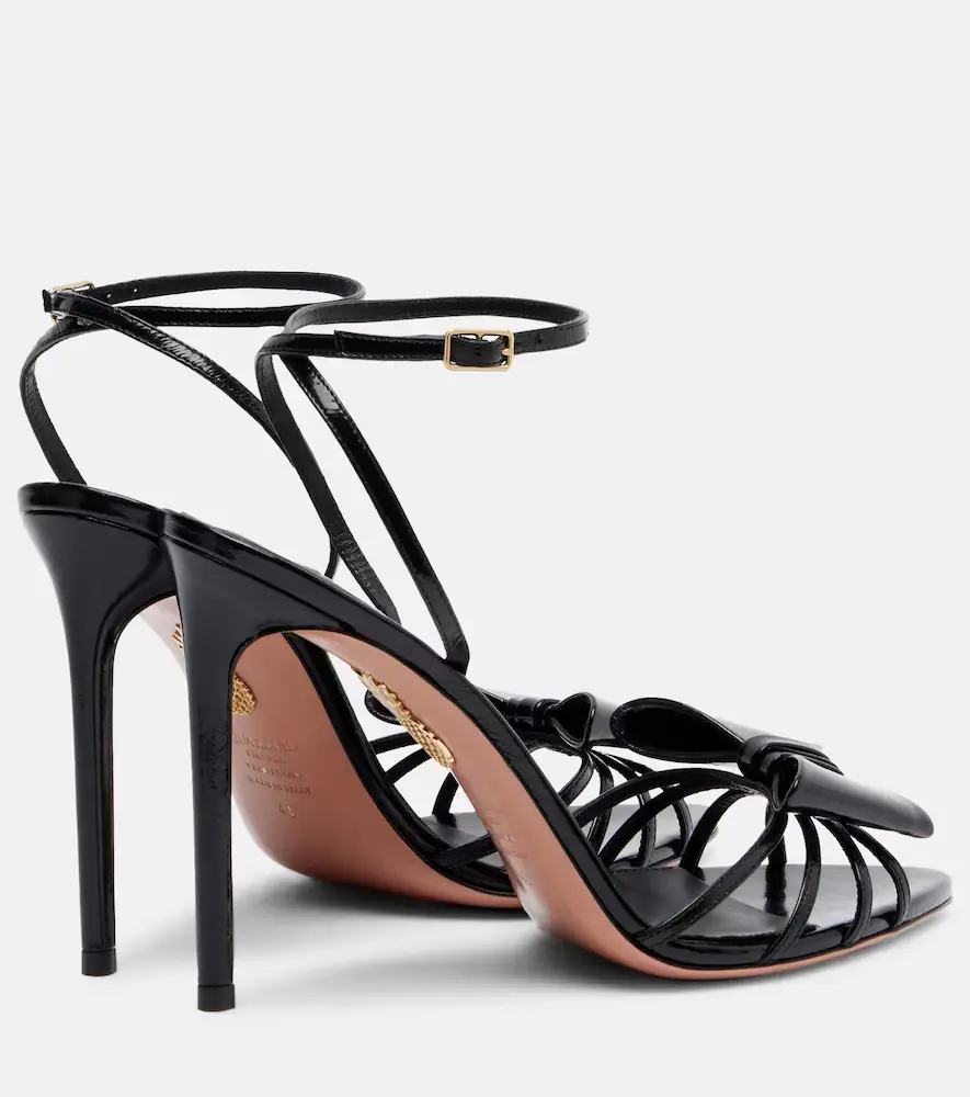 Aquazzura Black Tie 105 bow-detail leather sandals | Thumbnail 3 Aquazzura Black Tie 105 bow-detail leather sandals | Thumbnail 3