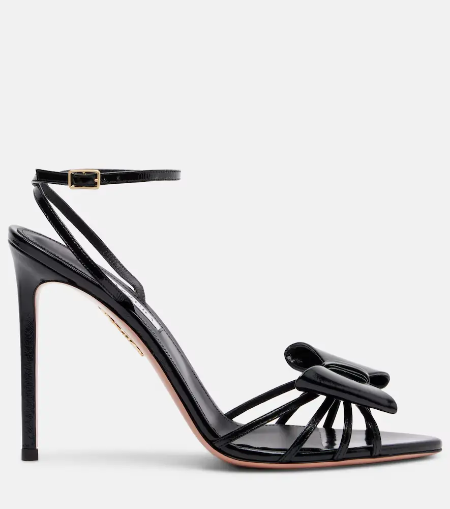 Aquazzura Black Tie 105 bow-detail leather sandals | Thumbnail 4 Aquazzura Black Tie 105 bow-detail leather sandals | Thumbnail 4
