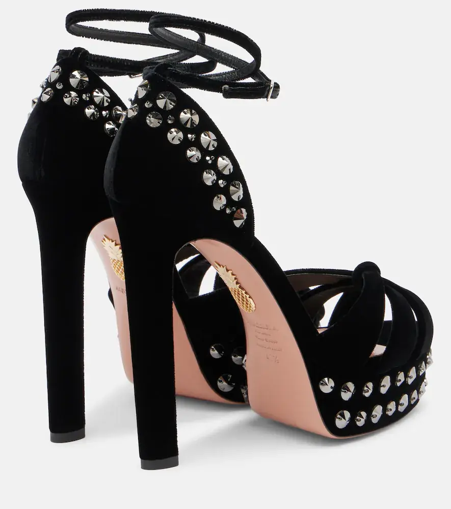 Aquazzura Cosmic Love 130 studded platform sandals | Thumbnail 2