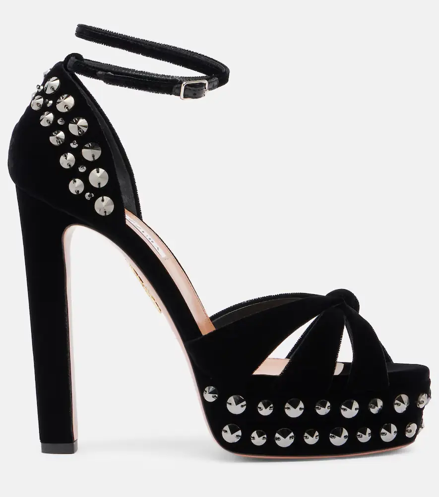 Aquazzura Cosmic Love 130 studded platform sandals | Thumbnail 4