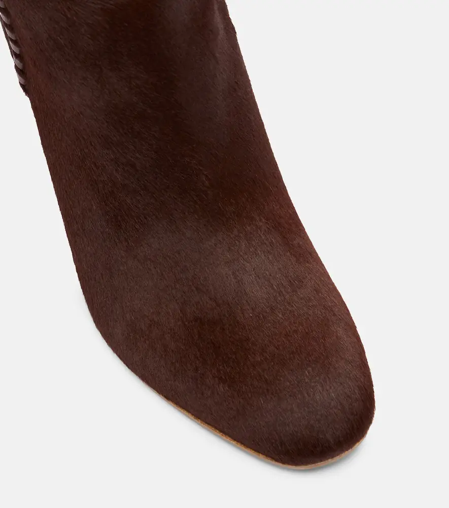 Aquazzura Indy 85 pony hair knee-high boots | Thumbnail 4