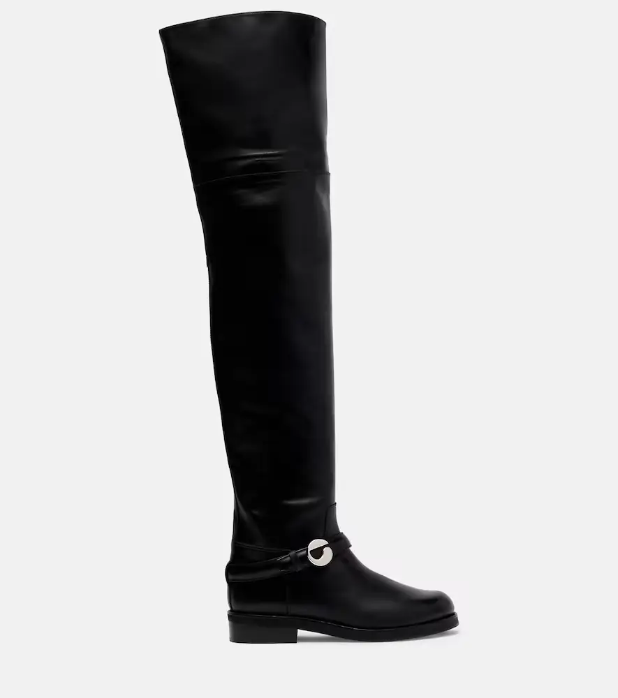 Coperni Logo leather over-the-knee boots | Thumbnail 4
