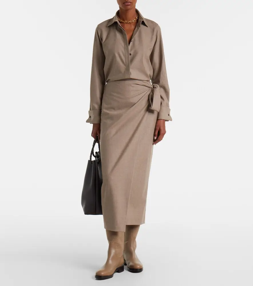 Max Mara Cashmere and leather knee-high boots | Thumbnail 5