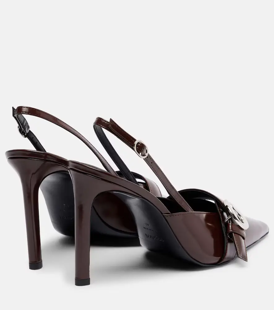 Coperni Belt Stiletto leather slingback pumps | Thumbnail 2
