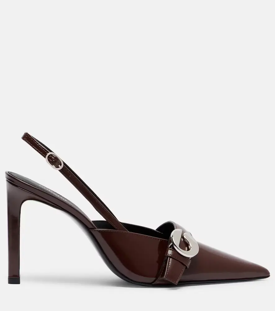 Coperni Belt Stiletto leather slingback pumps | Thumbnail 3