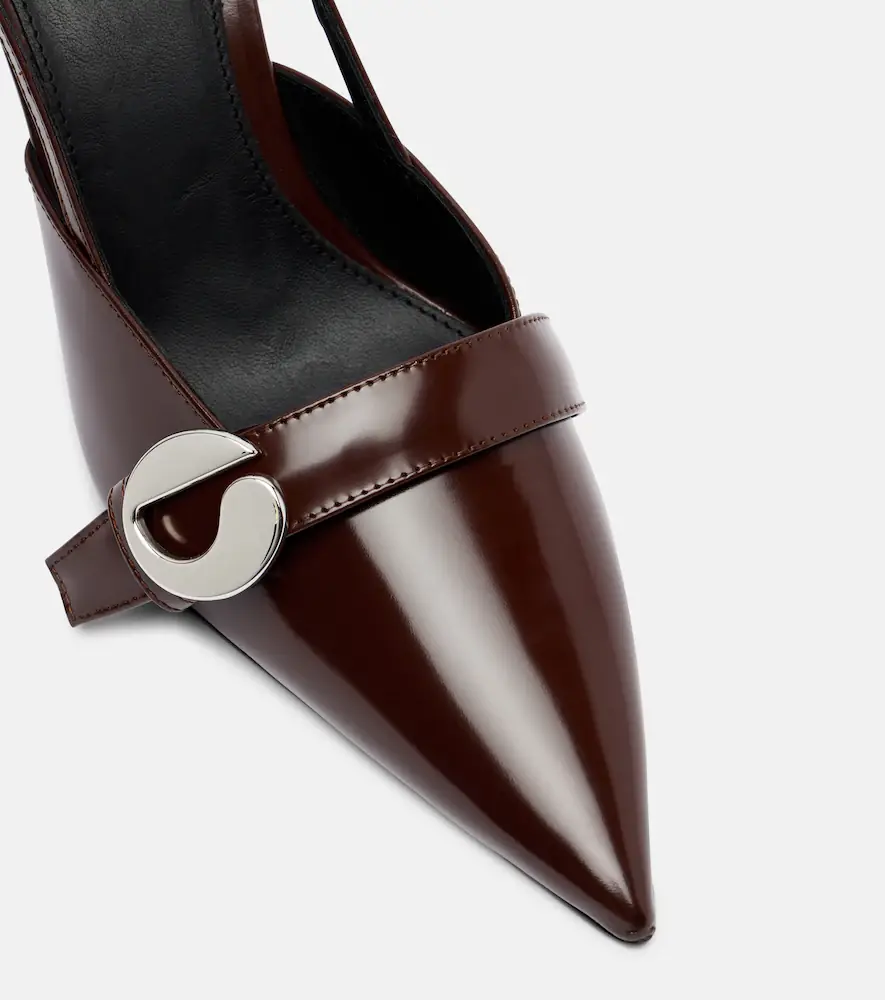 Coperni Belt Stiletto leather slingback pumps | Thumbnail 4