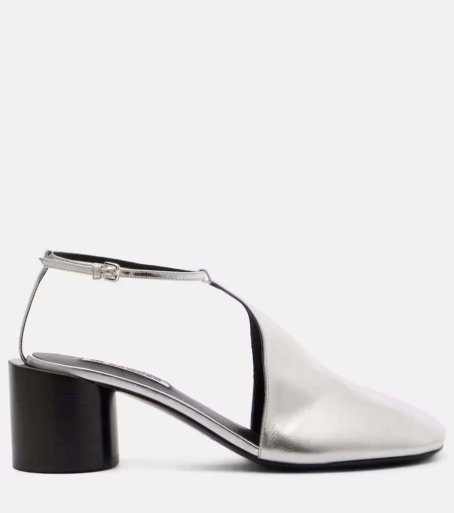Jil Sander Metallic leather pumps | Thumbnail 3