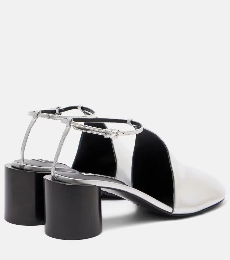 Jil Sander Metallic leather pumps | Thumbnail 4
