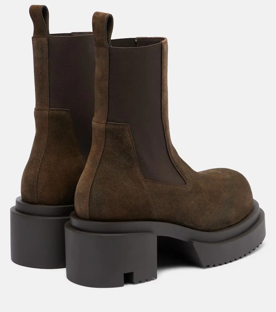 Rick Owens Beatle suede Chelsea boots | Thumbnail 3