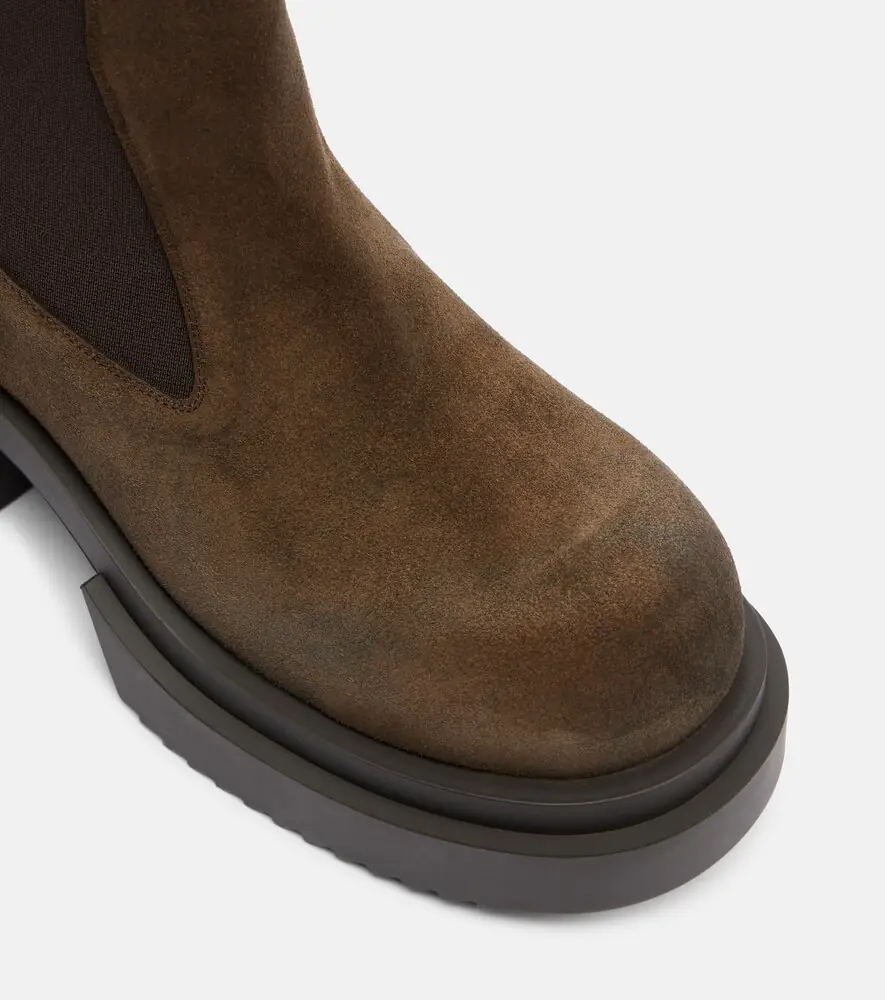Rick Owens Beatle suede Chelsea boots | Thumbnail 4