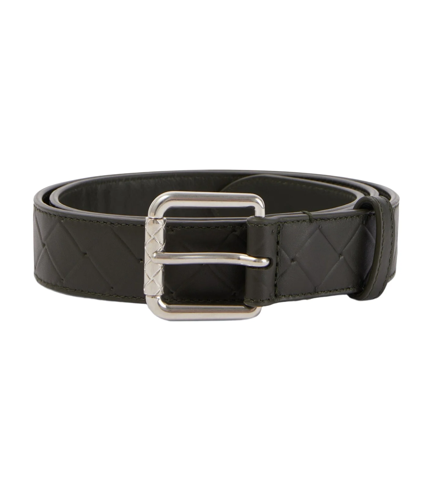 Bottega Veneta Intrecciato embossed leather belt
