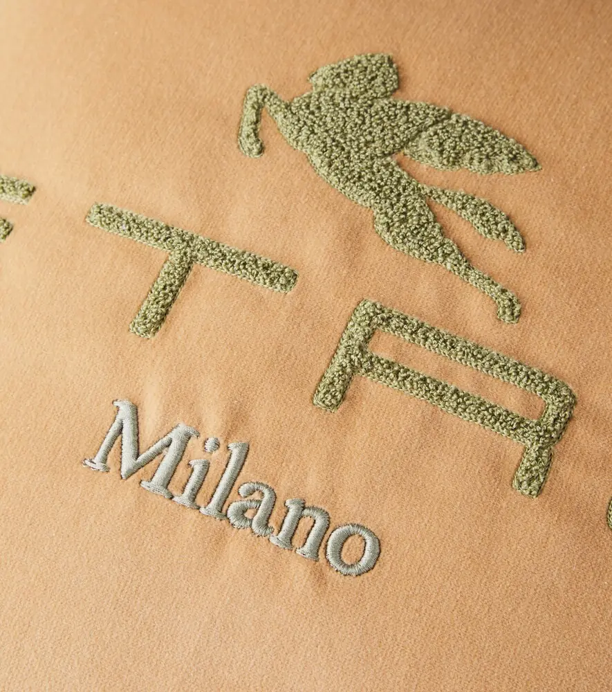 Etro Sponge logo cotton and wool cushion | Thumbnail 2