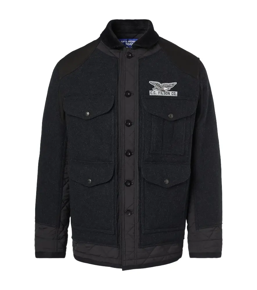 Junya Watanabe x Filson embroidered quilted wool field jacket