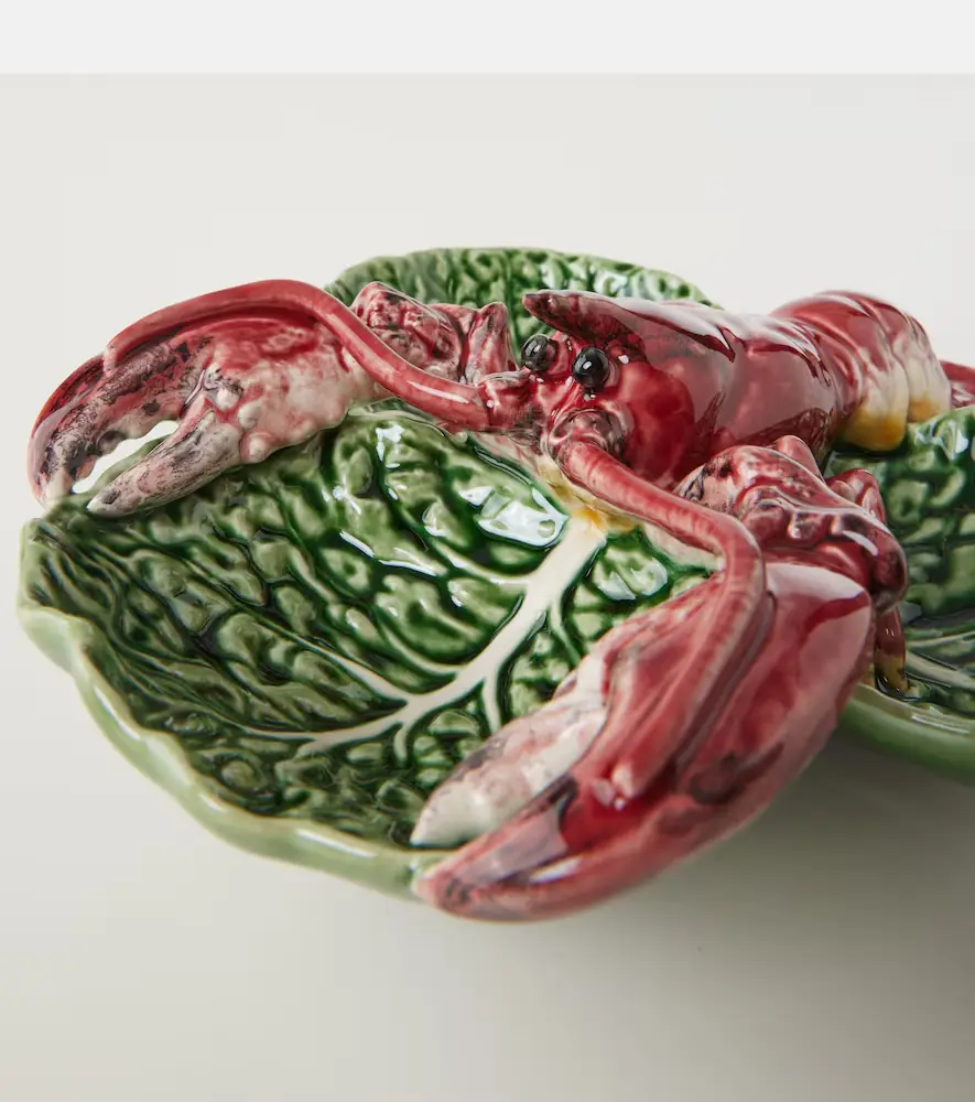 Bordallo Pinheiro Cabbage With Lobsters Small appetizer plate | Thumbnail 2
