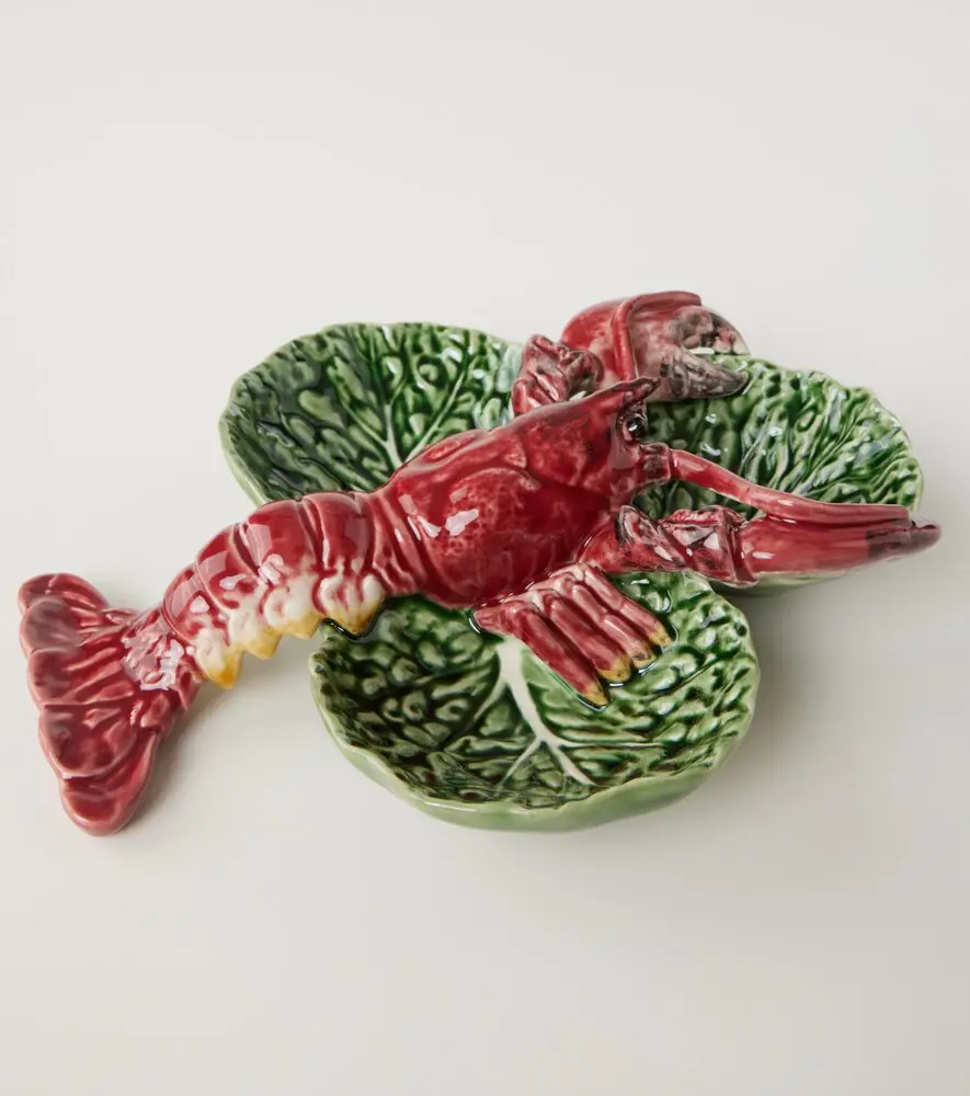Bordallo Pinheiro Cabbage With Lobsters Small appetizer plate | Thumbnail 4