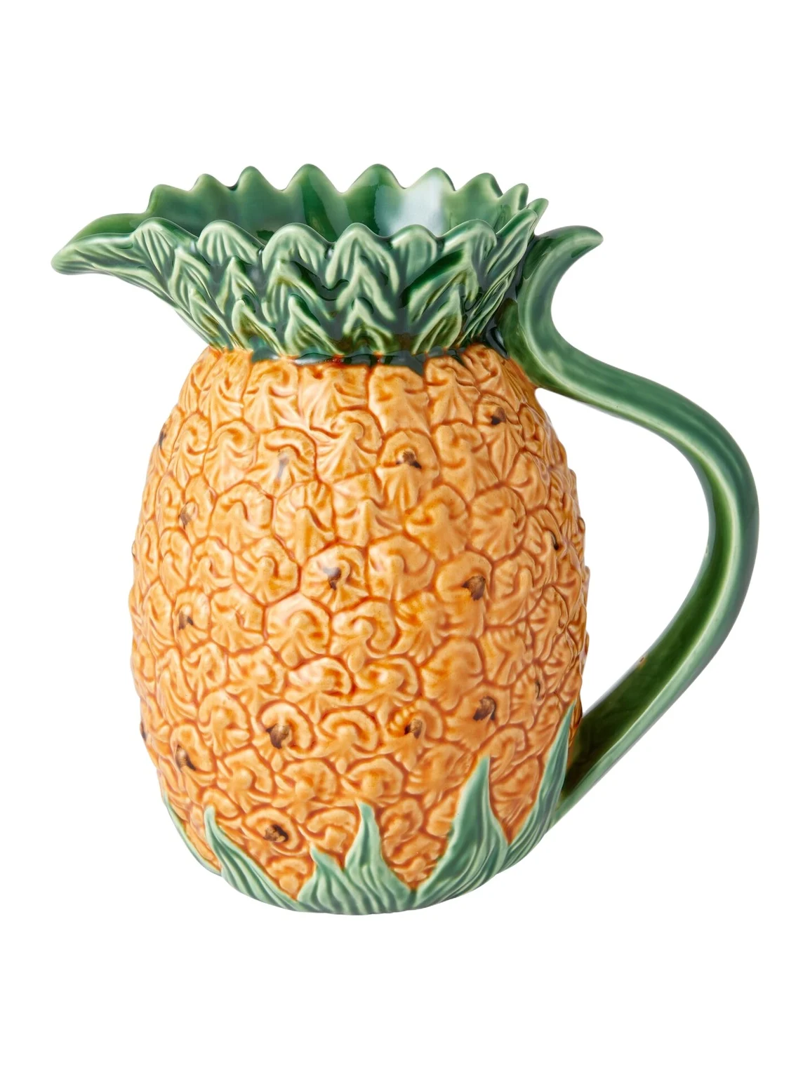 Bordallo Pinheiro Ananás ceramic pitcher