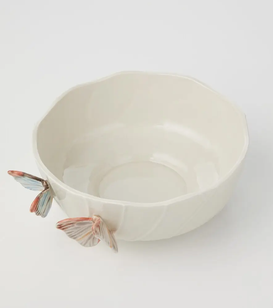 Bordallo Pinheiro Cloudy Butterflies salad bowl by Claudia Schiffer | Thumbnail 2