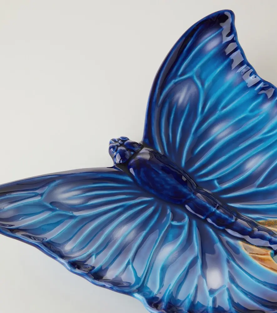 Bordallo Pinheiro Cloudy Butterflies tray by Claudia Schiffer | Thumbnail 2