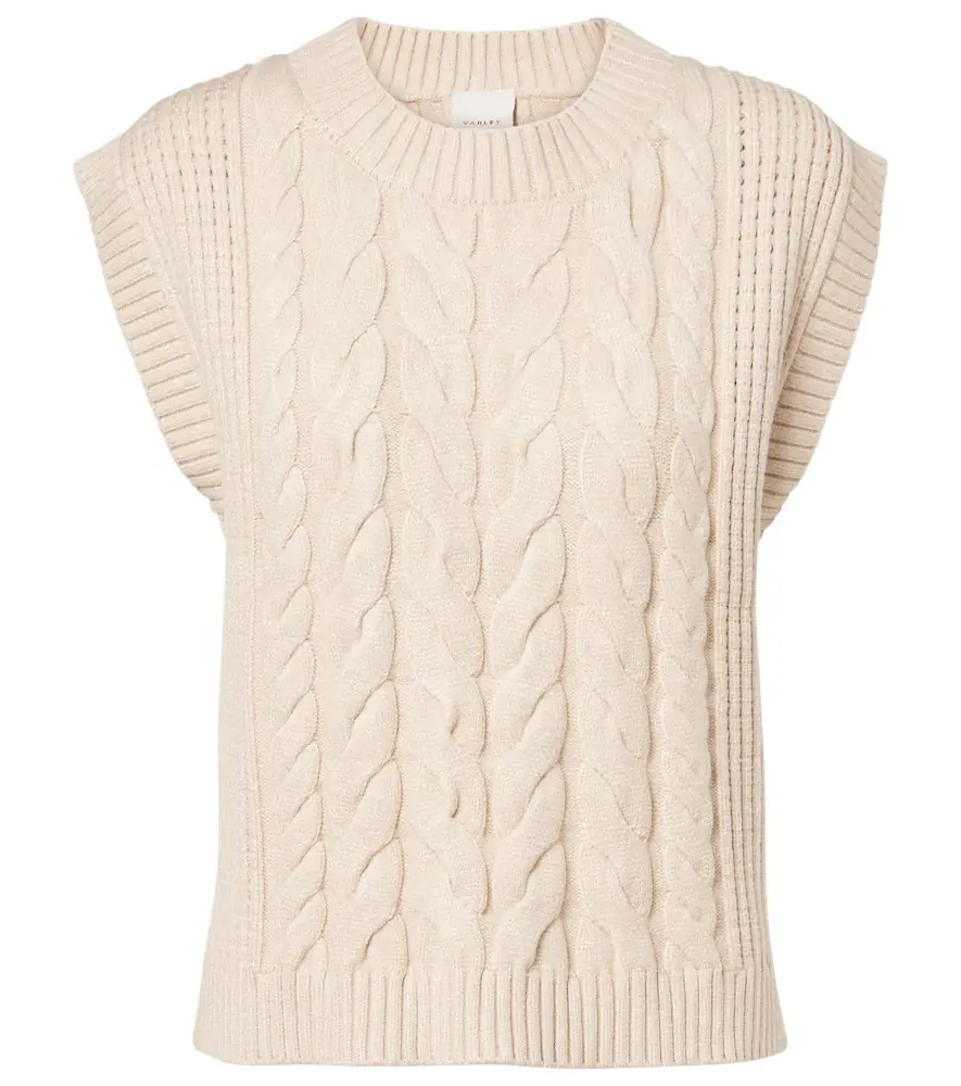 Varley Pixie cable-knit sweater vest