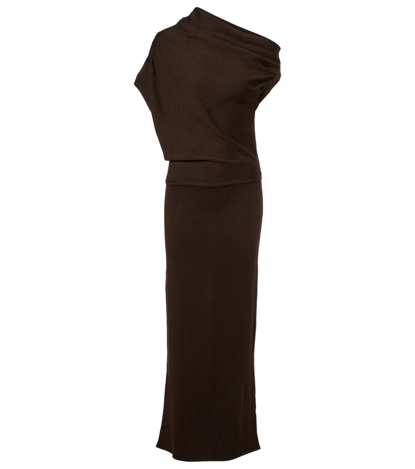 Mabel one-shoulder wool maxi dress Mabel one-shoulder wool maxi dress