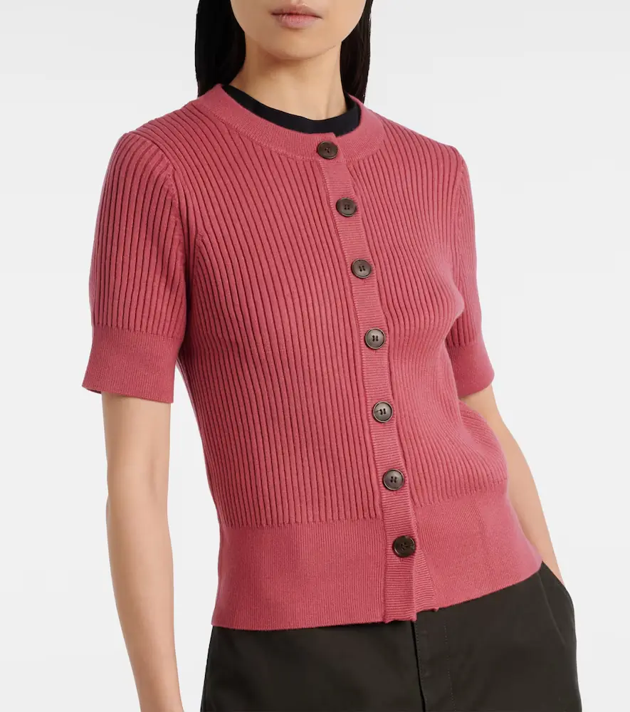 Varley Micha ribbed-knit cardigan | Thumbnail 2