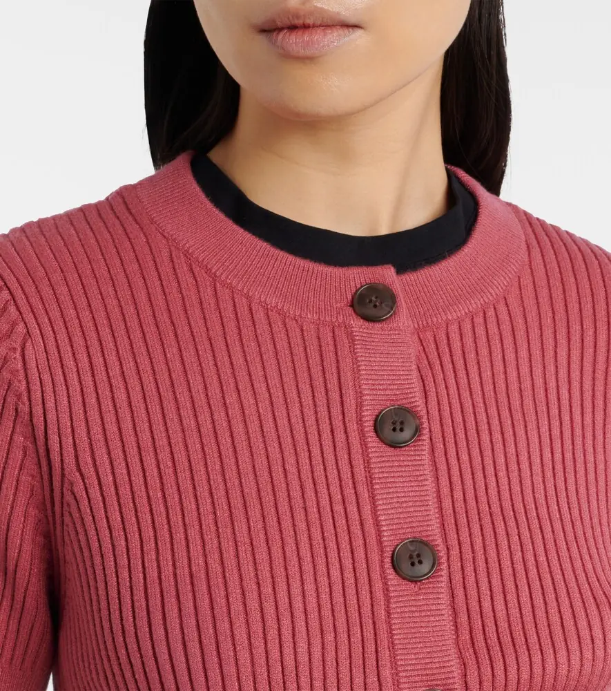 Varley Micha ribbed-knit cardigan | Thumbnail 6