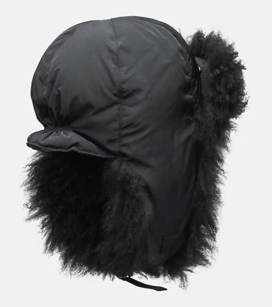 Yves Salomon Shearling-trimmed down hat | Thumbnail 2 Yves Salomon Shearling-trimmed down hat | Thumbnail 2