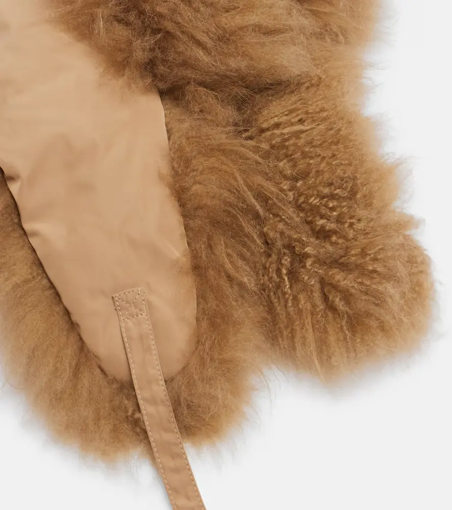 Yves Salomon Shearling-trimmed down hat | Thumbnail 3